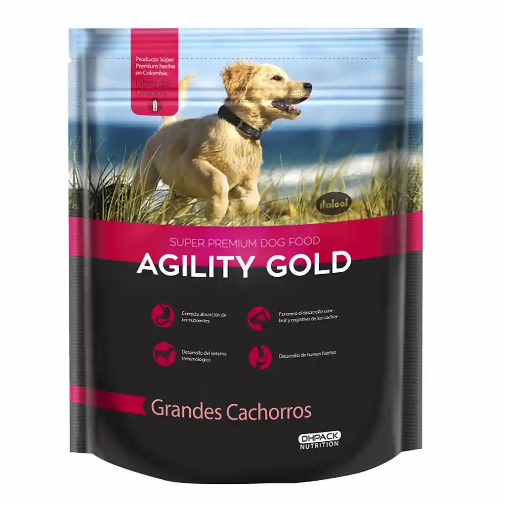 Agility Gold Alimento para Perro Grandes Cachorros 