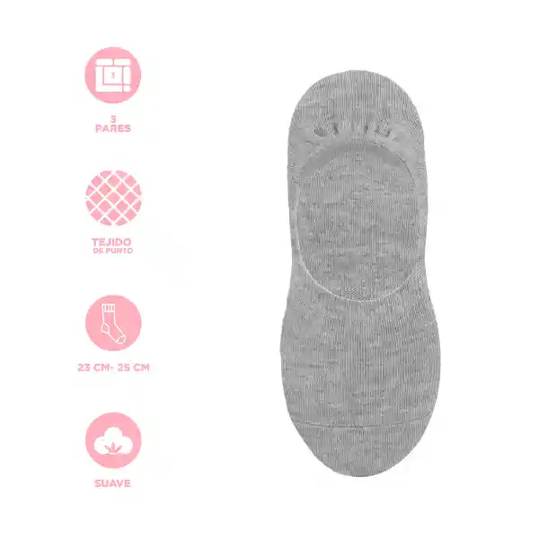 Medias Para Mujer Control de Olor Colores Básicos Miniso