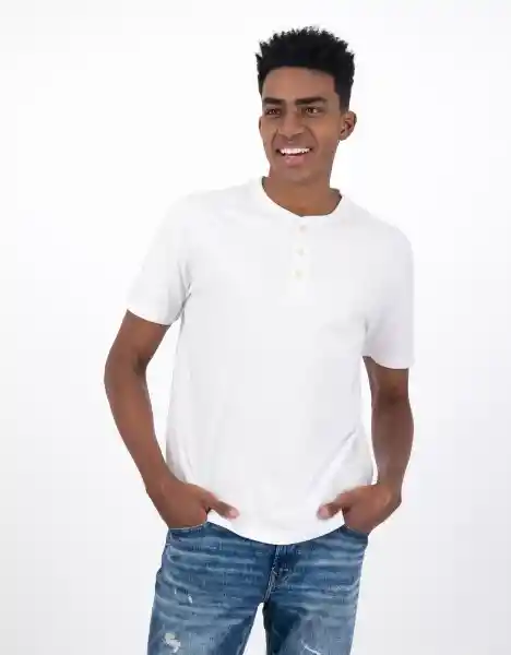 Camiseta Blanco Talla Large Hombre American Eagle