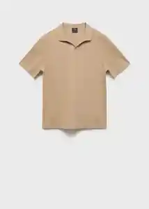 Camisa Polo Taga Camel Talla M Hombre Mango