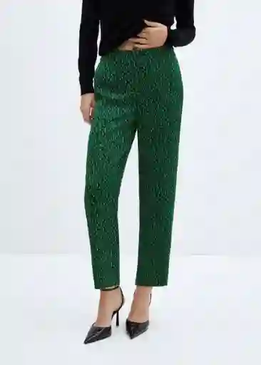 Pantalón Slay-w Verde Talla XL Mujer Mango