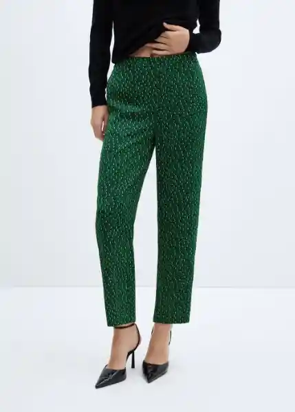 Pantalón Slay-w Verde Talla XL Mujer Mango