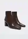 Botin Nilo1 Chocolate Talla 38 Mujer Mango