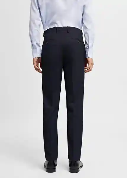 Pantalón Milan Marino Talla 38 Hombre Mango