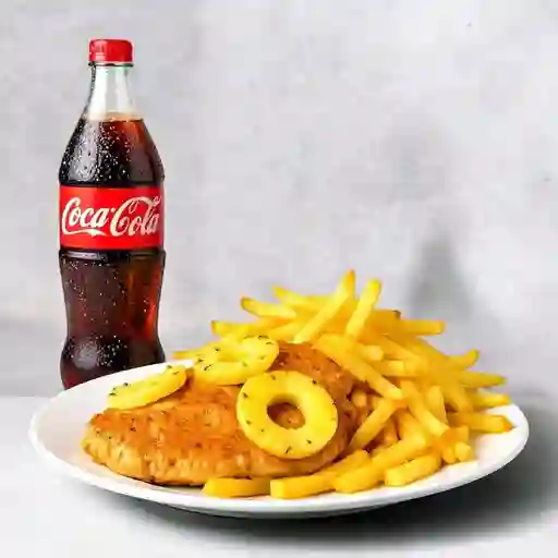 Combo Pechuga Hawaiana + Coca Cola Original 400ml