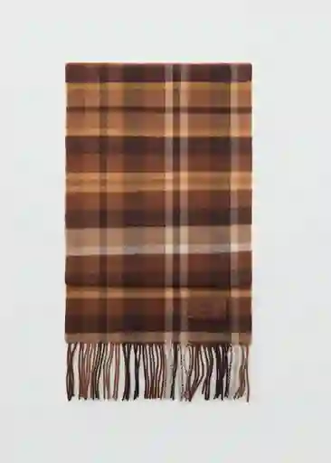 Bufanda Ness Chocolate Talla 99 Mujer Mango