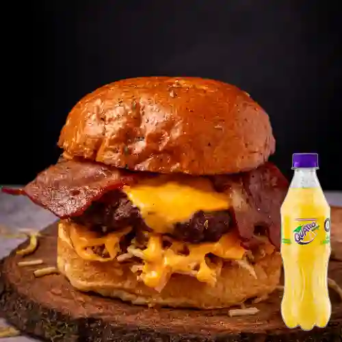 Combo Cheese Burger + Quatro Original 400ML