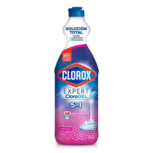 Blanqueador en Gel Clorox Magia Floral Botella 1 L