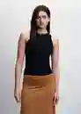 Falda Iasonas-A Caramelo Talla XS Mujer Mango