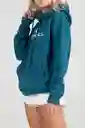 ONeill Buzo Hoodie Supreme Femenino Azul Petróleo Talla L