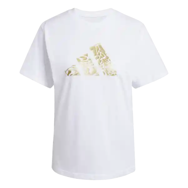 Adidas Camiseta T Met Manga Corta Lifestyle Mujer Blanco Talla L
