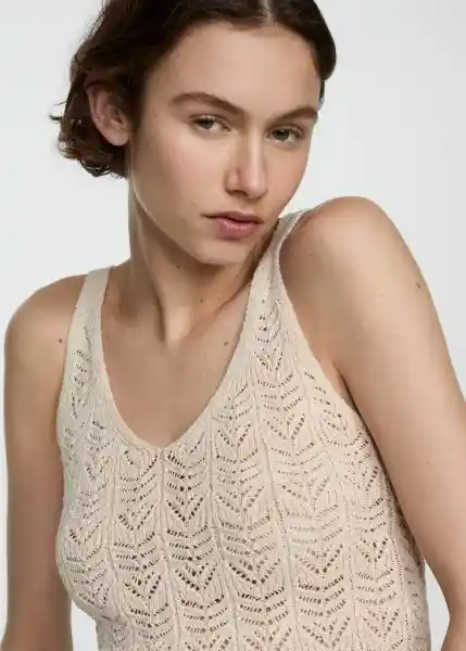 Top Sito Arena Talla M Mujer Mango