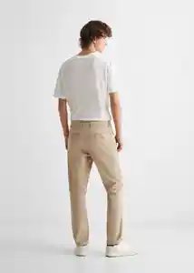 Pantalón Chinob Beige Talla 18 Teen Niños Mango