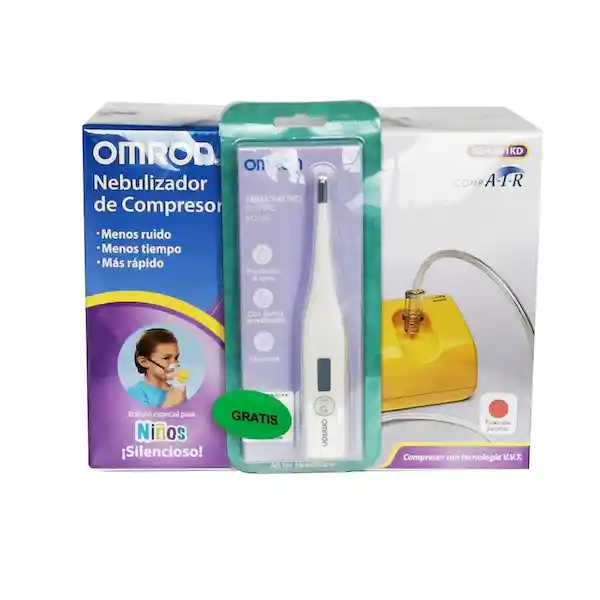 Omron Nebulizador + Omron Termómetro