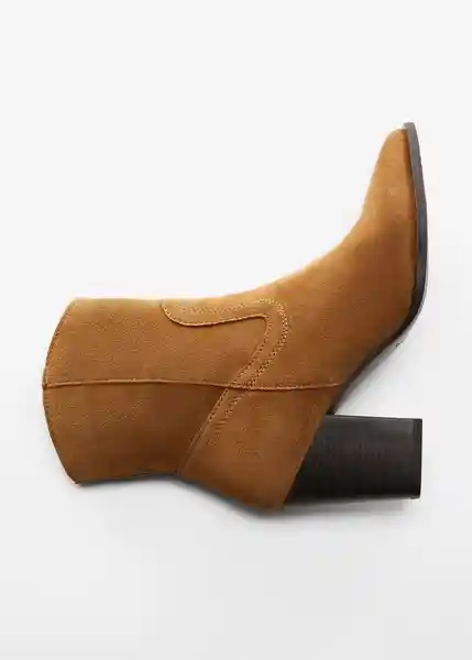 Botines Adri Tabaco Talla 41 Mujer Mango