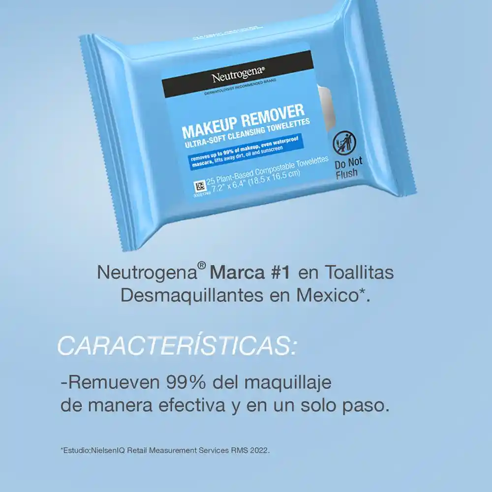Toallitas Desmaquillantes NEUTROGENA  25 UND