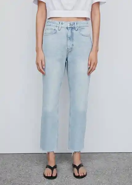 Pantalón Jean Irene Tejano Claro Talla 44 Mujer Mango