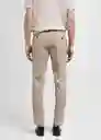 Pantalón París Beige Talla 44 Hombre Mango