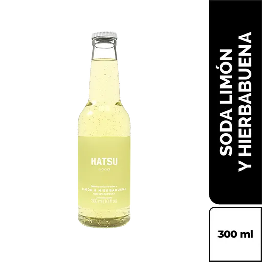 Hatsu Soda Sabor Limón y Hierbabuena