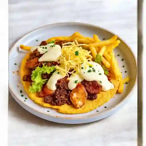 Arepa De Pollo Y Carne