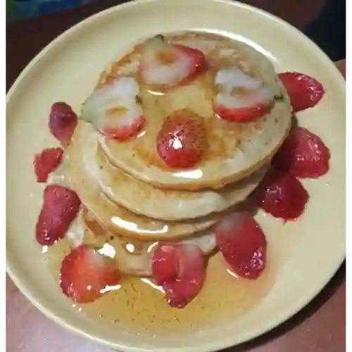 Pancakes con Fresa y Miel