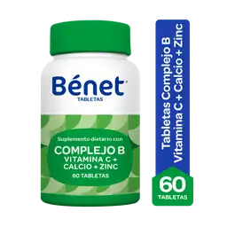Benet Suplemento Dietario Complejo B 60 Tabletas