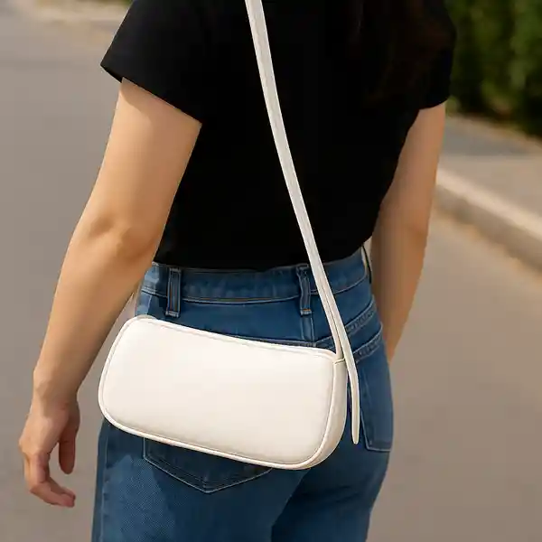 Bolso Liso Serie Crossbody Beige Miniso