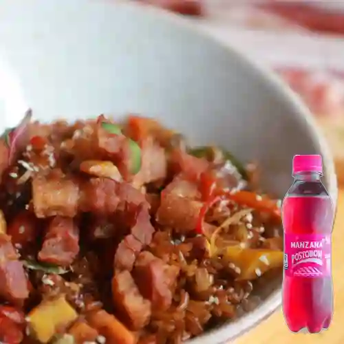 Combo Arroz de Chicharrón (imperdible) + Manzana