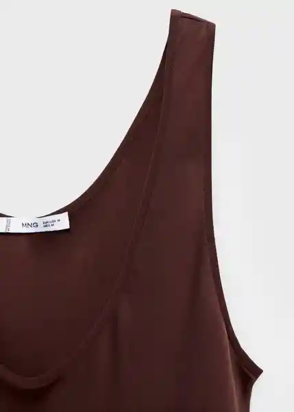 Vestido Luisa2 Marrón Talla S Mujer Mango