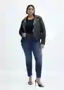 Jean Isa Tejano Oscuro Talla 40 Mujer Mango