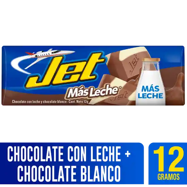 Jet Chocolatina Leche y Calcio Chocolate Blanco