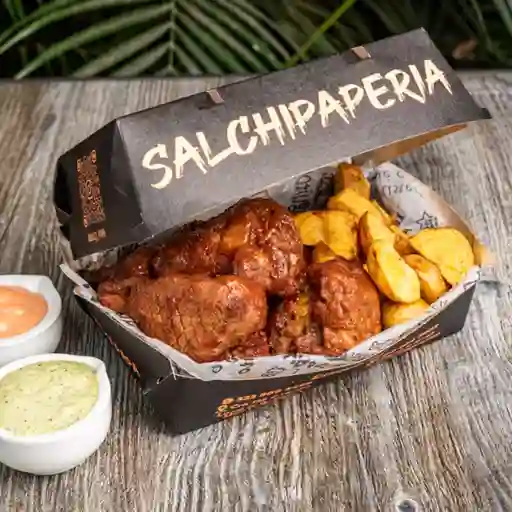 Combo alitas x6 + papas + coca cola