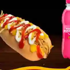 Promo de perro caliente + bebida.