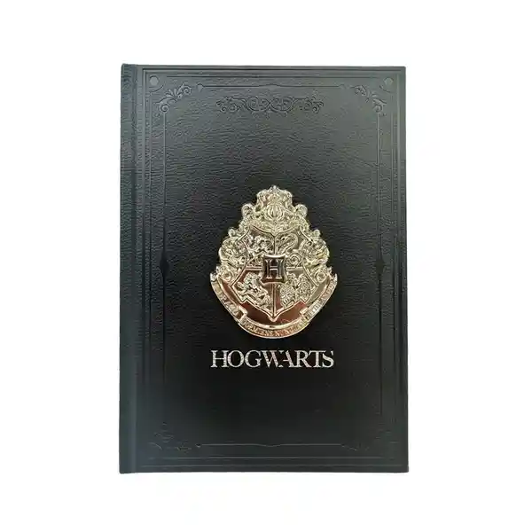 Libreta Con Gofrado Serie Harry Potter Hogwarts Miniso