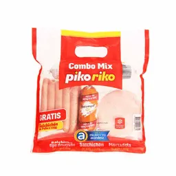 Piko Riko Combomortadela 250 G + Salchichon 250 G & Gratis Salchicha 250 G