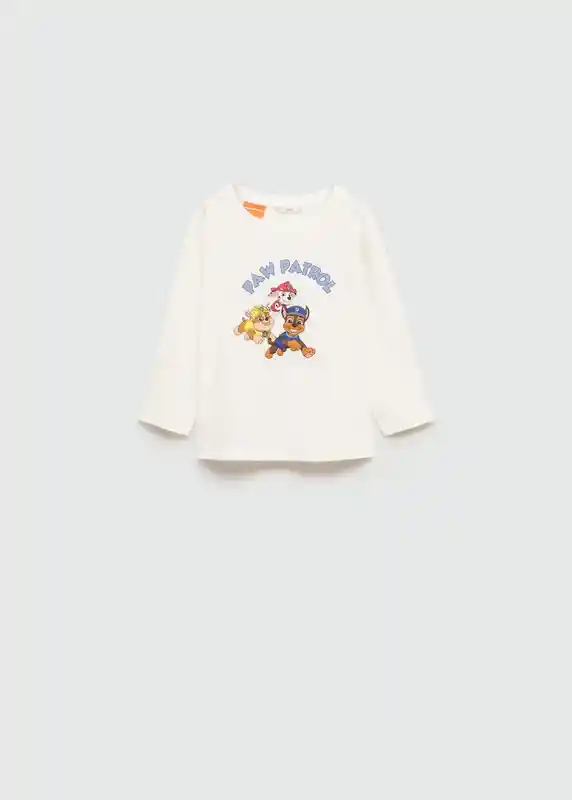 Camiseta Pawteam Off White Talla 97 Niños Mango