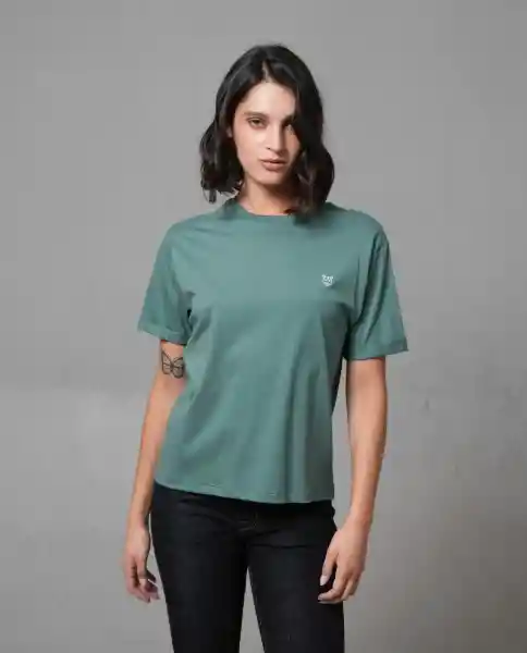 Camiseta Mujer Verde M 200G000_VER175513 Rifle