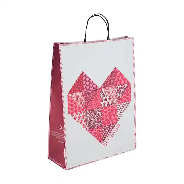 Bolsa Regalo Navidad Corazón M Casaideas