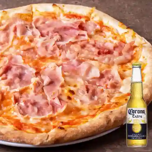 Combo Pizza Prosciutto Cotto + Corona Bot. 355ml