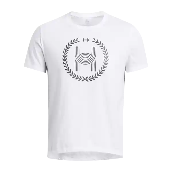 Under Armour Camiseta Run Everywhere Wreath Hombre Blanco Md