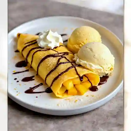 Crepes De Frutos Amarillos