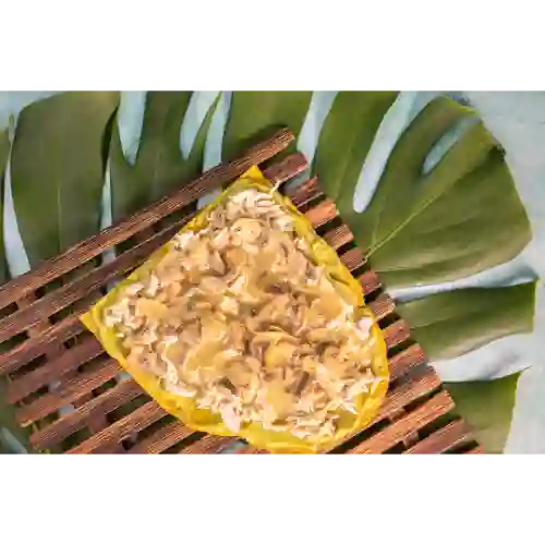 Patacón Pollo y Champiñones