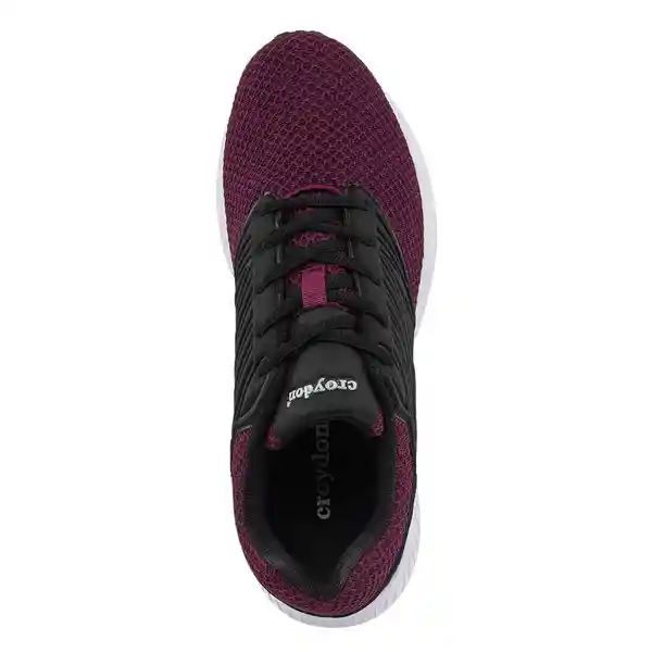 Croydon Tenis Wink Para Hombre Negro y Violeta Talla 38