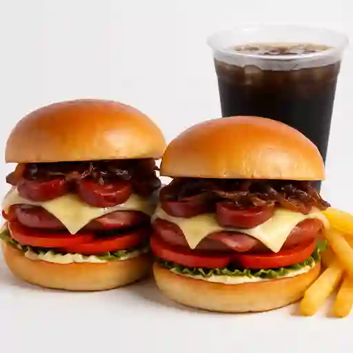 Combina2 Chori Burger Papas y Bebida