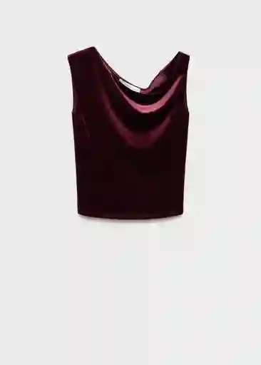 Top Xvelvi Burdeos Talla L Mujer Mango