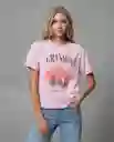 Camiseta Mujer Rosa Talla M 203G020_ROS142307 Rifle