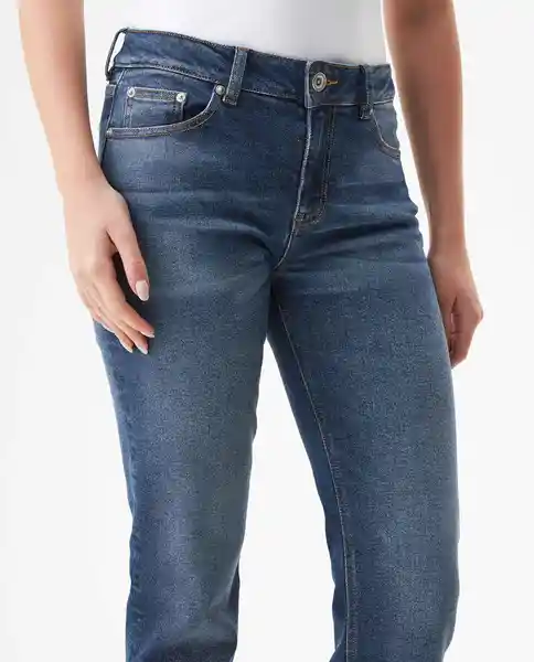 Jean High Cosmo Femenino Azul Francés Medio Talla 6 Chevignon