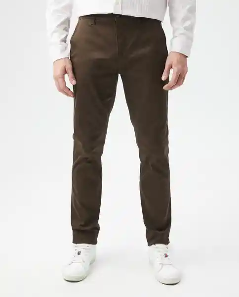 Pantalón Khakis Rocket Cafe Marrón Oscuro T 36 Chevignon