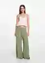 Pantalón Open Khaki Talla 18 Niñas Mango