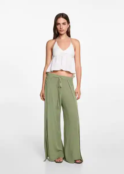 Pantalón Open Khaki Talla 18 Niñas Mango